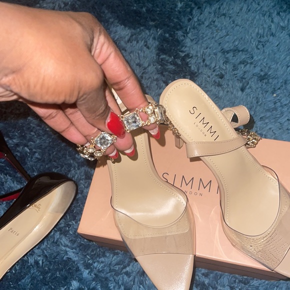 SIMMI LONDON NUDE HEELS - Picture 2 of 3